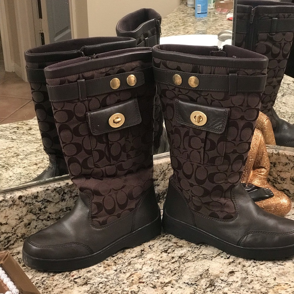 Coach rain boots
